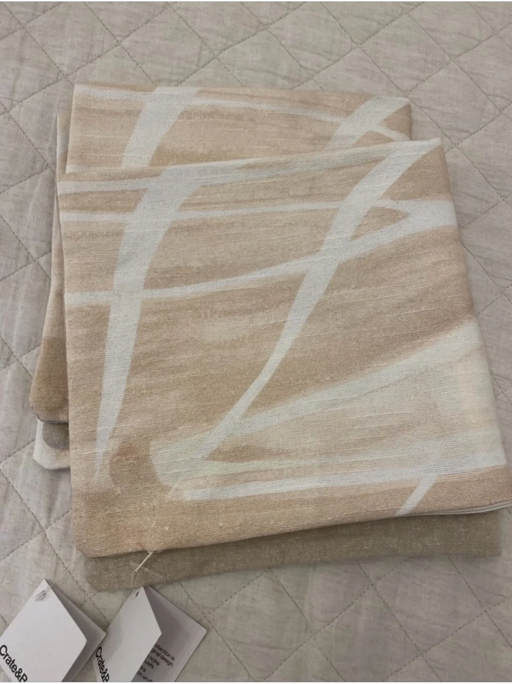 NWT Crate and Barrel Pink 20x20 Pillow Covers